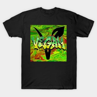 Vegan V Green T-Shirt